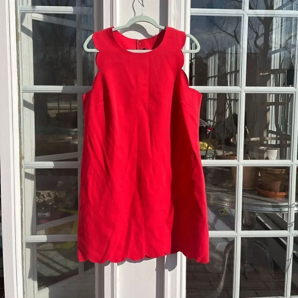 J Crew Scalloped Shift Dress NWT